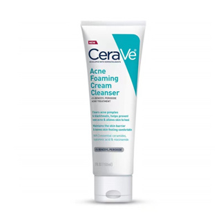 🔥  Cerave Acne Foaming Cream Cleanser แท้จากอเมริกา โฟมล้างหน้าสำหรับคนเป็นสิว 150 ml