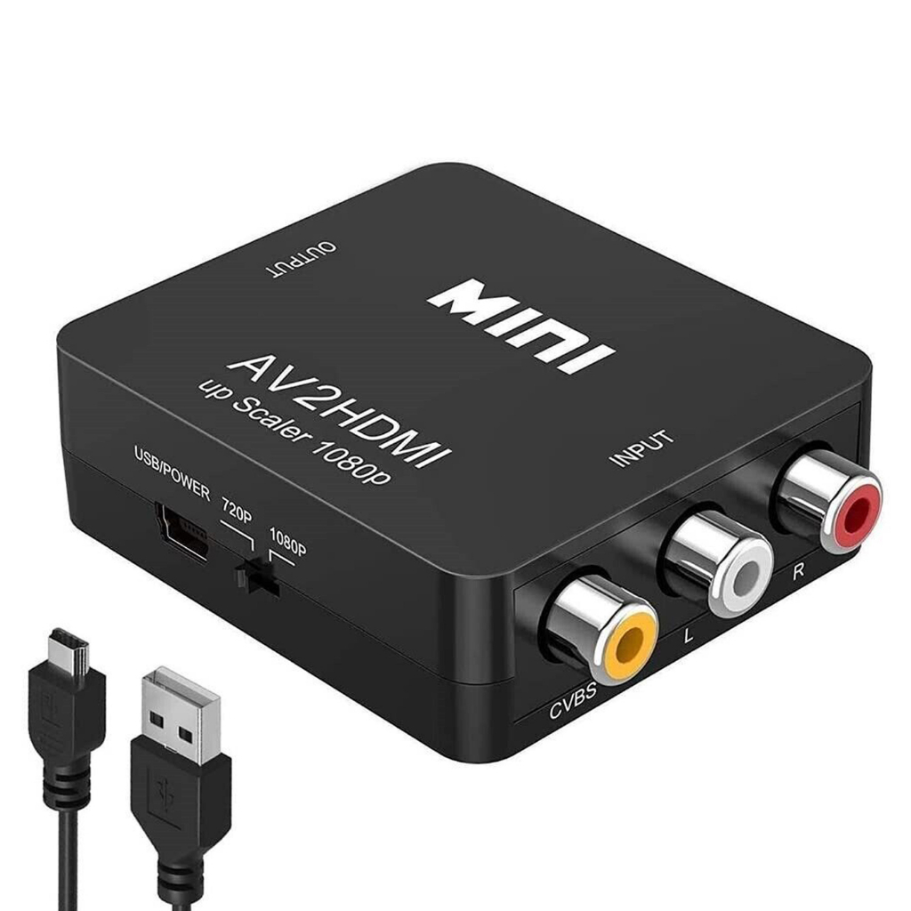 HDMI to AV Converter (1080P) แปลงสัญญาณภาพและเสียงจาก HDMI เป็น AV（HDMI2AV） #A-052