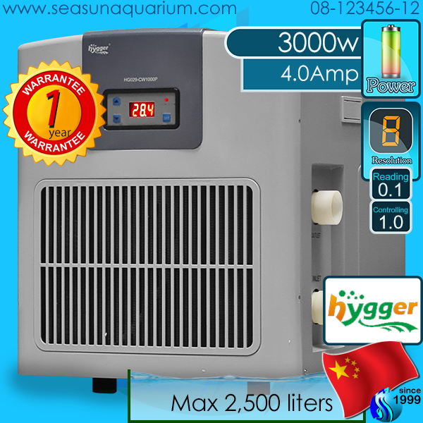 Hygger Chiller and Heater HG-029 CW1000P เครื่องทำน้ำเย็น เครื่องทำน้ำร้อน titanium heat pump สำหรับ