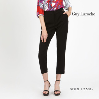 Guy Laroche กางเกงขายาว กางเ﻿กงผู้หญิง กางเกงทรงสลิม มีขอบเอวยางยืดด้านหลัง (G9XLBL)