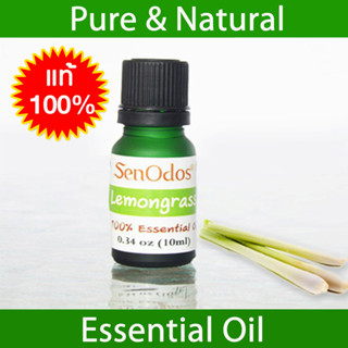 SenOdos น้ำมันหอมระเหยแท้ 100% กลิ่นตะไคร้ Lemongrass 100% Pure Essential Oil 10 ml.