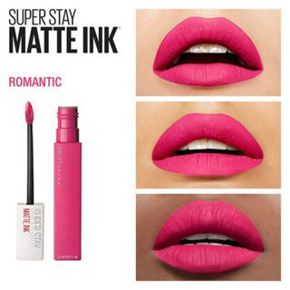 พร้อมส่ง เมเบลลีน ซุปเปอร์ สเตย์ แมท อิ้งค์ ลิควิด ลิปสติก Maybellin Super stay Matte Ink Liquid Lipstick #30 Romantic