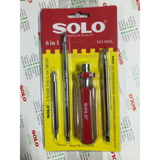 SOLO ไขควง 6in1 No.006 โซโล ไขควงสลับ ของแท้ !!!