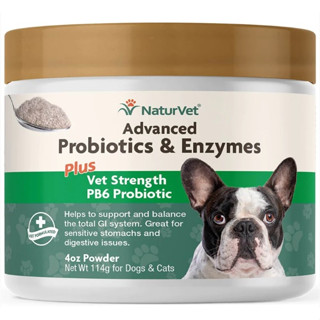 [ชนิดผง-แบ่งขาย] Naturvet Advanced Probiotics &amp; Emzymes เอมไซม์ธรรมชาติ เสริมระบบย่อย ดูดซึมสารอาหาร บำรุงกระเพาะ ลำไส้