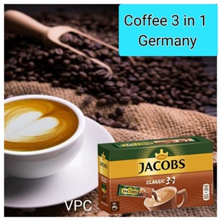 Jacobs Coffee class 3 in1 การแฟสำเร็จรูป ยี่ห้อดังจากเยอรมัน กาแฟยาคอบ กาแฟผง กาแฟซอง กาแฟ 3 in 1 เนสกาแฟ nest coffee