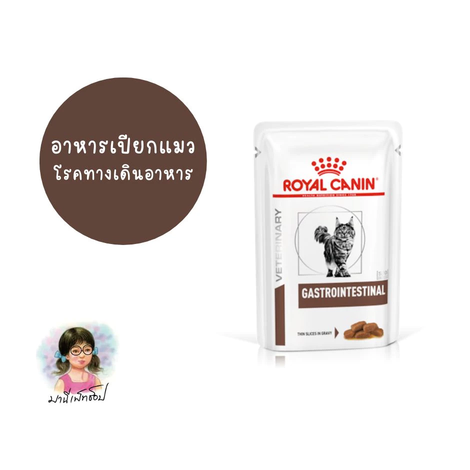 Royal Canin GASTROINTESTINAL GRAVY Pouch 85 g อาหารแมวประกอบการรักษาโรคทางเดินอาหาร ถ่ายเหลว ชนิดเปียก