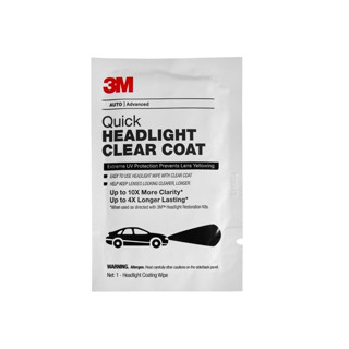 (x1 ซอง) 3M 32516 แผ่นน้ำยาเคลือบไฟหน้ารถ สำหรับเคลือบใสไฟหน้ารถ Quick Headlight Clear Coat