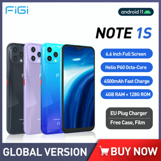 FIGI NOTE 1S Android 11 Mobile Phone Helio P60 OCTA Core Smartphone 4G RAM 128G ROM Cellphone 4500mAh Fast Charge