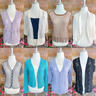เสื้อถักไหมพรม โครเชต์ มือสอง 30-60 บาท