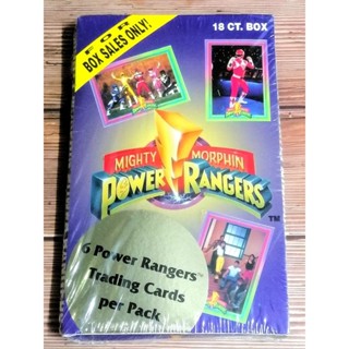 (Sealed Box) กล่องสุ่มการ์ด พาวเวอร์ เรนเจอร์ ( MIGHTY MORPHIN POWER RANGERS TRADING CARDS )