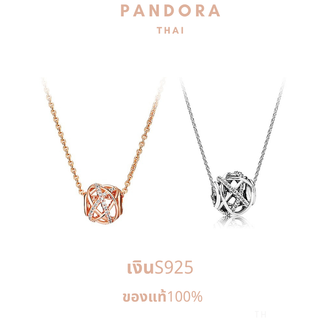 THAI🏅💎สินค้าพร้อมส่งในไทย💎Pandoraแท้ Pandoraสร้อยคอ เงินS925 ของแท้100% แหวนpandora สร้อยคอผู้หญิง เครื่องประดับ ของขว