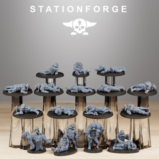 Warhammer 40k proxy GrimGuard The Fallen - 3d print miniature boardgame model war game - StationForge