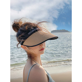 GKDHAT [พร้อมส่ง] หมวกแคดดี้ หมวกสานครึ่งหัว กันแดด ชายหาด สไตล์เกาหลี สำรับผู้ใหญ่