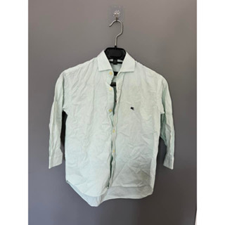 เสื้อเชิ้ตลายทางเขียว Brand ญี่ปุ่น ตีมือ1 size s-m อก 36 ยาว 24 สภาพ100%