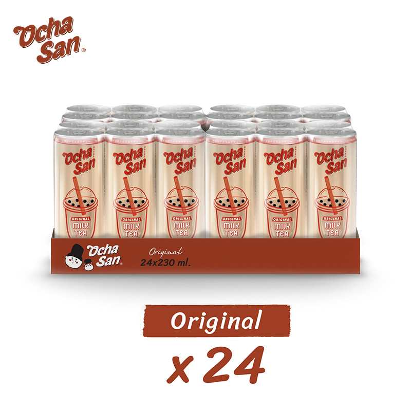ชานมไข่มุกโอฉะซัง (ขนาด 230 มล.) สูตรดั้งเดิม  24 กระป๋อง