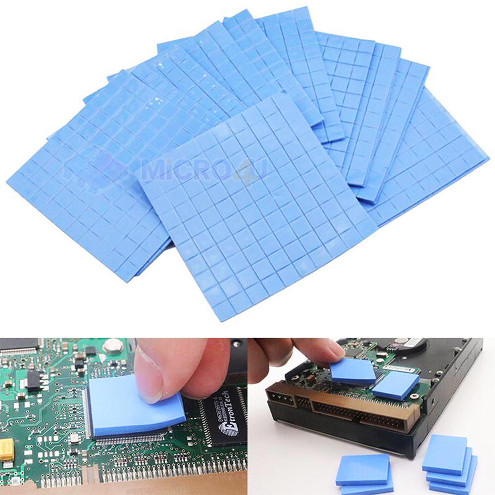 แผ่นซิลิโคน ระบายความร้อน สำหรับการ์ดจอ CPU ฮาร์ดดิสก์ อุปกรณ์คอมพิวเตอร์อื่นๆ ฮีทซิงค์ Silicone