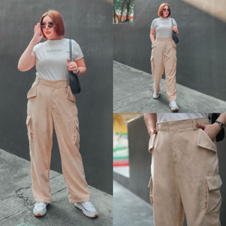 Cargo Pants 🍞🥐🥨 กางเกงลูกฟูกขายาวเอวสูงปี๊ด