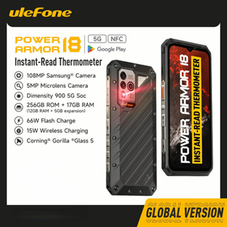 Ulefone โทรศัพท์มือถือ 18 5G แรม 17GB รอม 256GB รอม 108MP 66W 9600mAh แอนดรอยด์ 12