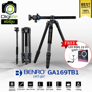 Benro Tripod GA169TB1 - แถมฟรี** LED Ring 10นิ้ว มูลค่า 590บาท - ขาตั้งกล้อง Top View, กลับหัว, Monopod ( GA169T B1 )