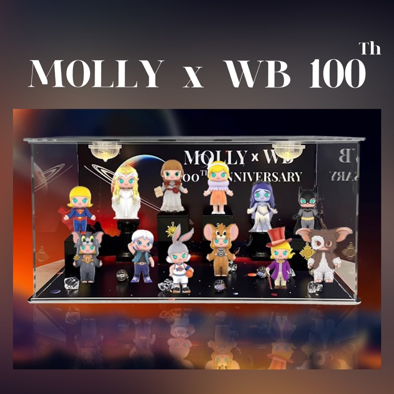 ตู้โชว์ MOLLY X WB 100th Series 🪐🚀 กล่องอคิลิค ตู้โชว์โมเดลพร้อมอุปกรณ์ประกอบฉาก