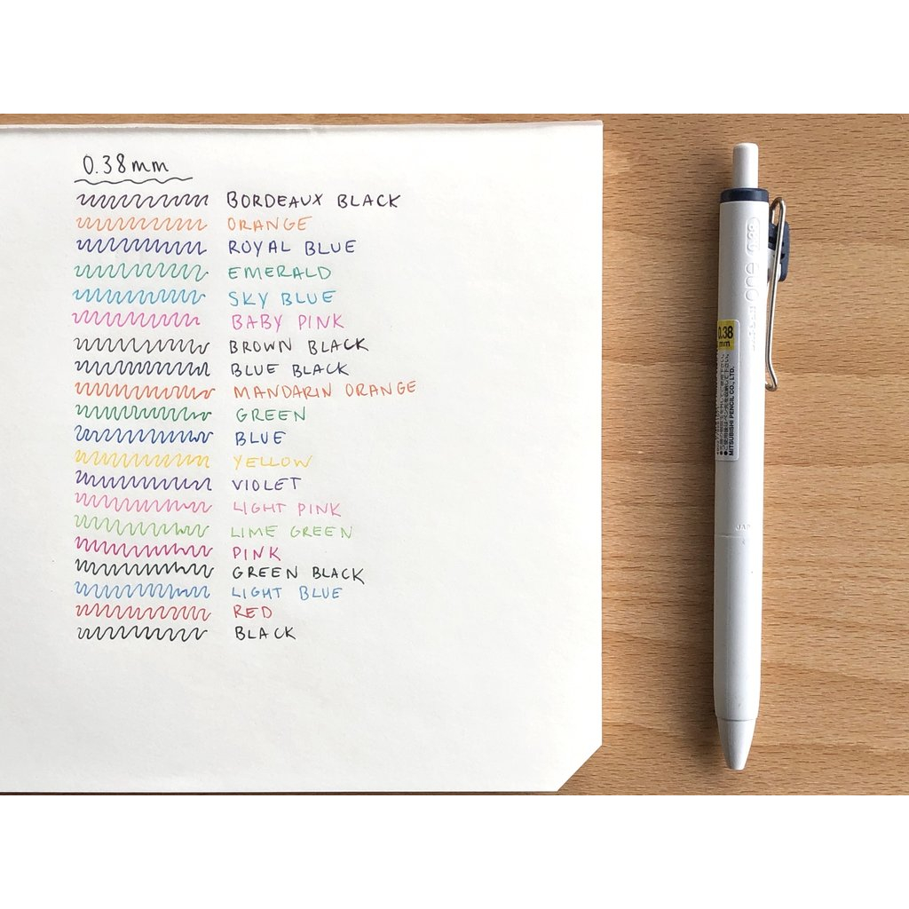 ไส้ปากกาเจล UNI ball one หัว 0.38-0.5mm