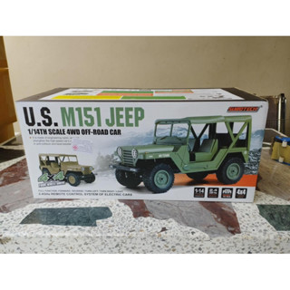 รถจิ๊บทหาร US M151 Jeep สเกล 1/14 สีกากี