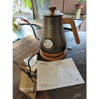 กาดริปกาแฟ Drip Decakila รุ่น KEKT015G coffee kettle ด้ามจับไม้ ขนาดความจุ 1.0 ลิตร กำลังไฟ 1350 วัตต์