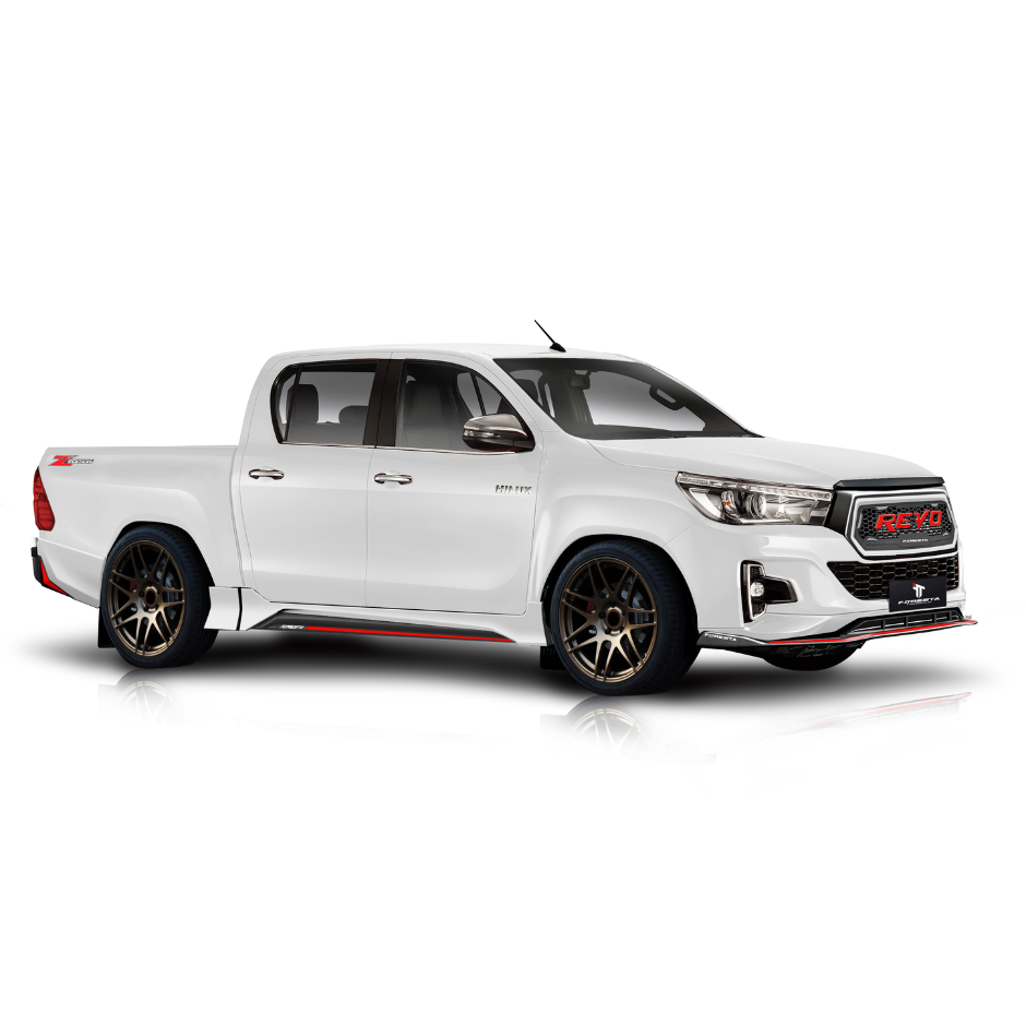 สเกิร์ตชิ้นหน้า/หลัง สเกิร์ตชิ้นข้างซ้าย/ขวา กาบท้ายซ้าย/ขวาTOYOTA Z REVO EDITION F0RESTA 2019🏁(สินค