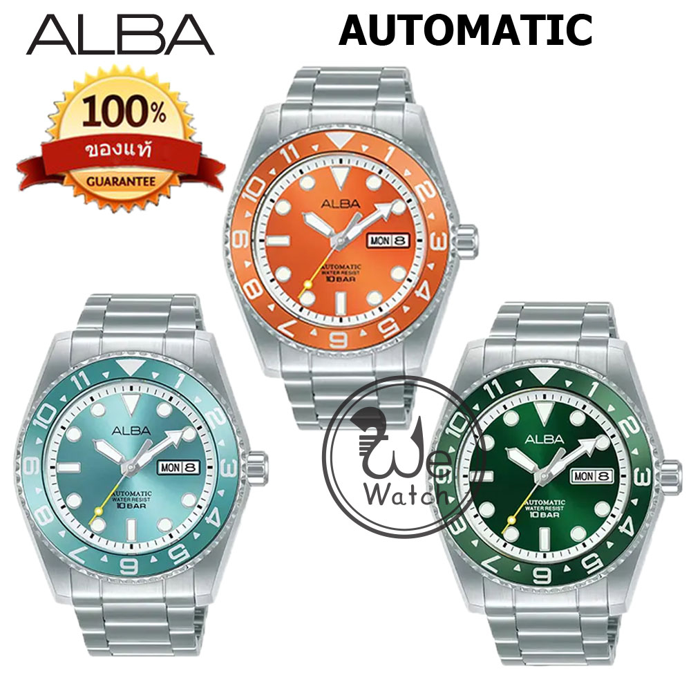 ALBA AUTOMATIC ของแท้ รุ่น AL4509X AL4511X AL4513X นาฬิกาชาย Sportive Automatic Thailand Creation AL4509 AL4511 AL4513