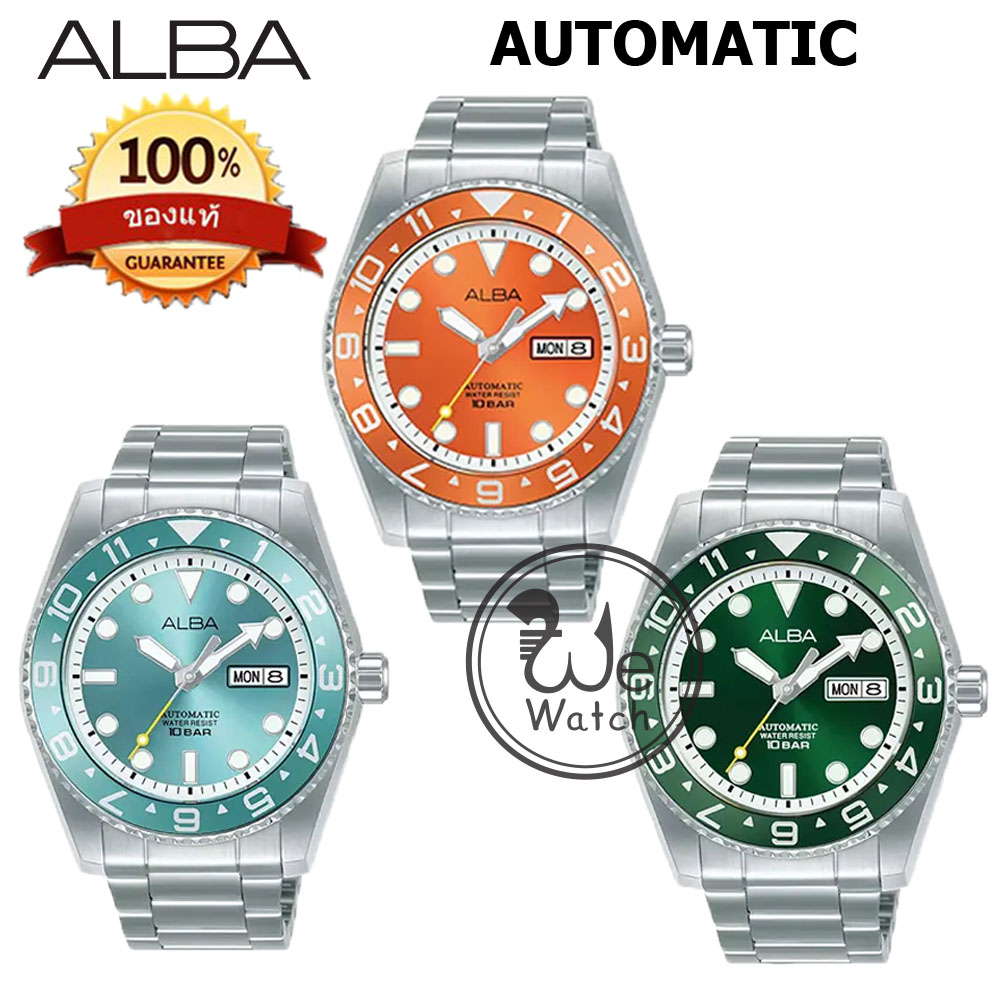 ALBA AUTOMATIC ของแท้ รุ่น AL4509X AL4511X AL4513X นาฬิกาชาย Sportive Automatic Thailand Creation AL