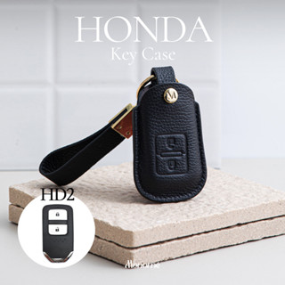 [HD2] HONDA HR-V 2ปุ่มกด เคสกุญแจรถ ฮอนด้า หนังวัวแท้ Monomebkk