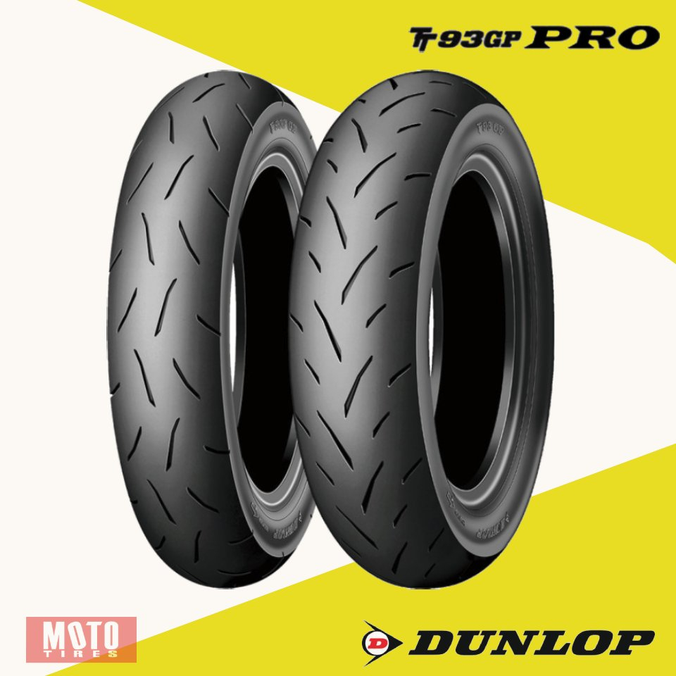 [ลด 15%] ยางมอเตอร์ไซค์ Honda Msx / Monkey125 / New Vespa ยี่ห้อ Dunlop TT93GP PRO