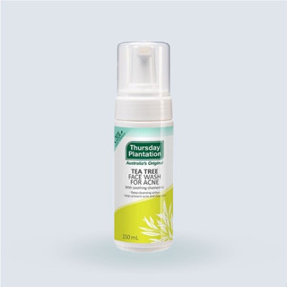 Thursday Plantation tea tree face wash 150 ml.ผลิตภัณฑ์ล้างหน้าสำหรับผิวธรรมดา/ผิวแห้ง/ผิวแพ้ง่าย ลดการเกิดสิว