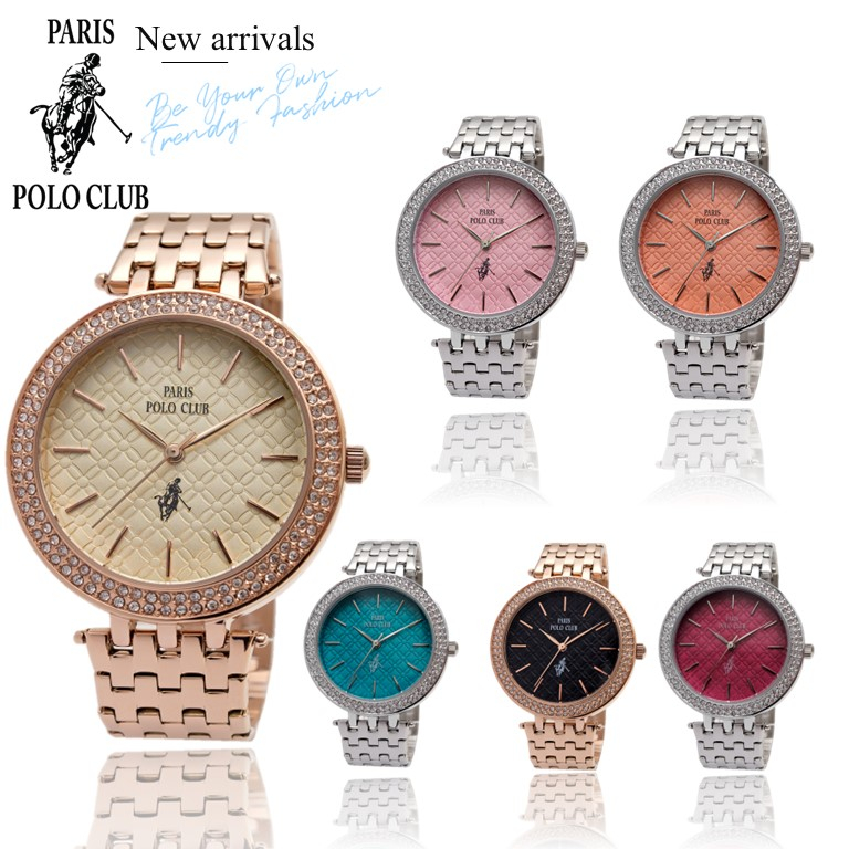 นาฬิกาข้อมือผู้หญิง รุ่น Paris Polo Club รุ่น PPC-220516L