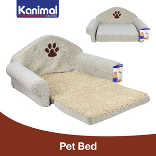 Kanimal Sofa Pet Bed ที่นอนสุนัข ที่นอนแมว รุ่น Love Seat โซฟาพับได้ สำหรับสุนัขและแมว Size L ขนาด 60x35x29 ซม.