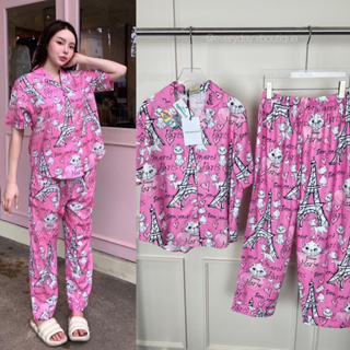 Sleepwear😴💕☁️(390฿ฟรีส่ง) ชุดนอนร้านเราสวยปังที่สุด ลายมาใหม่น่ารักมาก แมวมารี เจ้าหญิงอลิซ ซินเดอเรลล่า valen