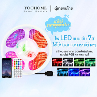 พร้อมส่ง  ไฟแต่งห้อง led  ไฟริบบิ้น 24/48 ปุ่ม RGB 5-20เมตร   การซิงโครไนซ์เพลง ไฟตกแต่งห้อง ไฟคริสมาสต ไฟปีใหม่