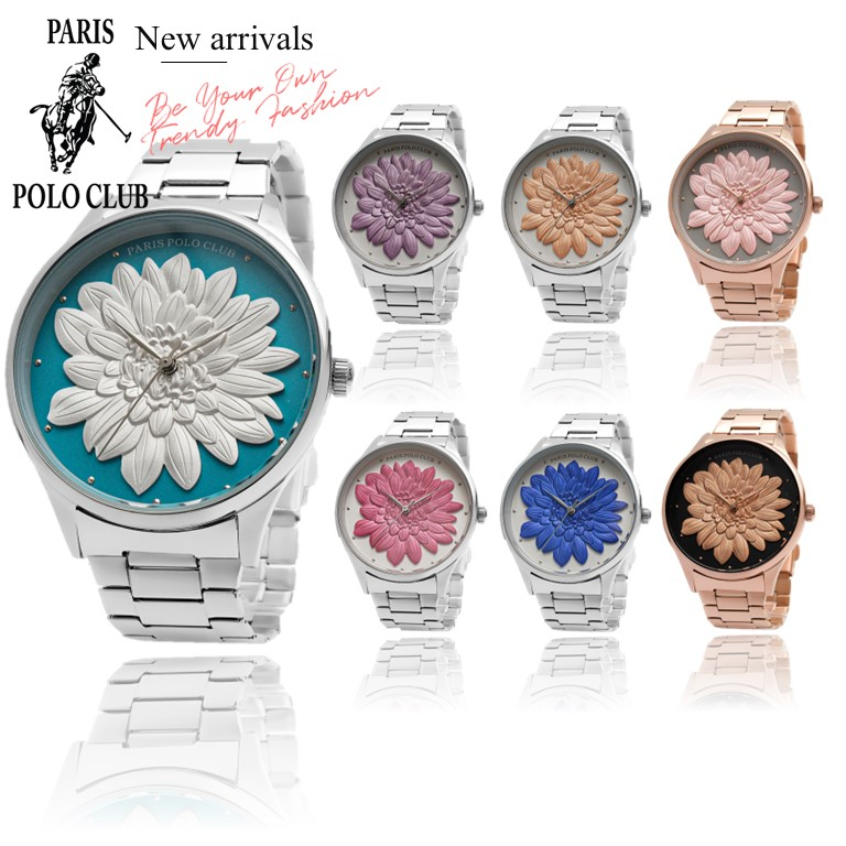 นาฬิกาข้อมือผู้หญิง Paris Polo Club รุ่น PPC-220526L