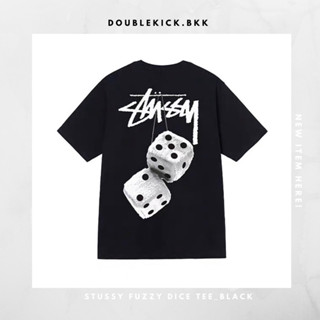 STUSSY FUZZY DICE TEE_BLACK