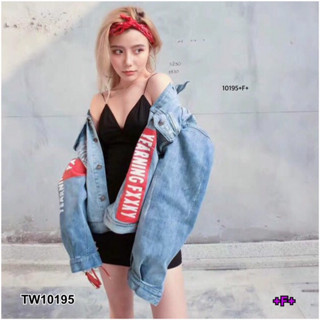 CS10195 แจ็คเก็ตยีนส์แขนยาว long sleeve denim jacket