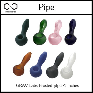 แจกันแก้ว บ้องแก้ว GRAV Labs Frosted pipe 4 inches GR15