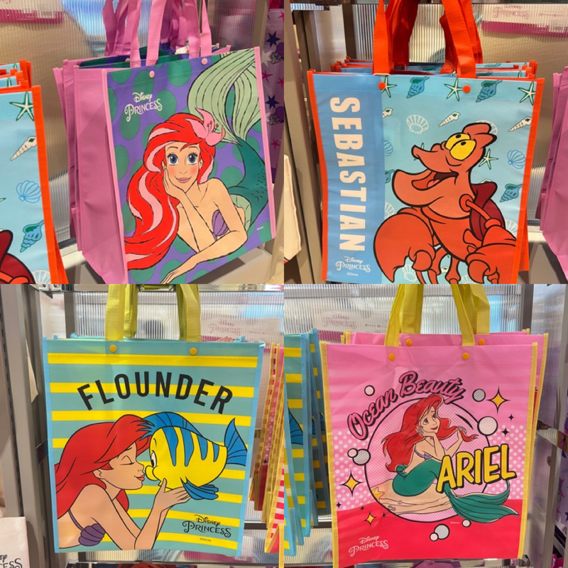 *ทักแชท*รับโค้ดลดสูงสุด30%!❤️‍🔥[พร้อมส่ง]✨ถุงสปันลายดินีย์แท้ กระเป๋าเอเรียลลายน่ารัก งานลิขสิทธิ์แท