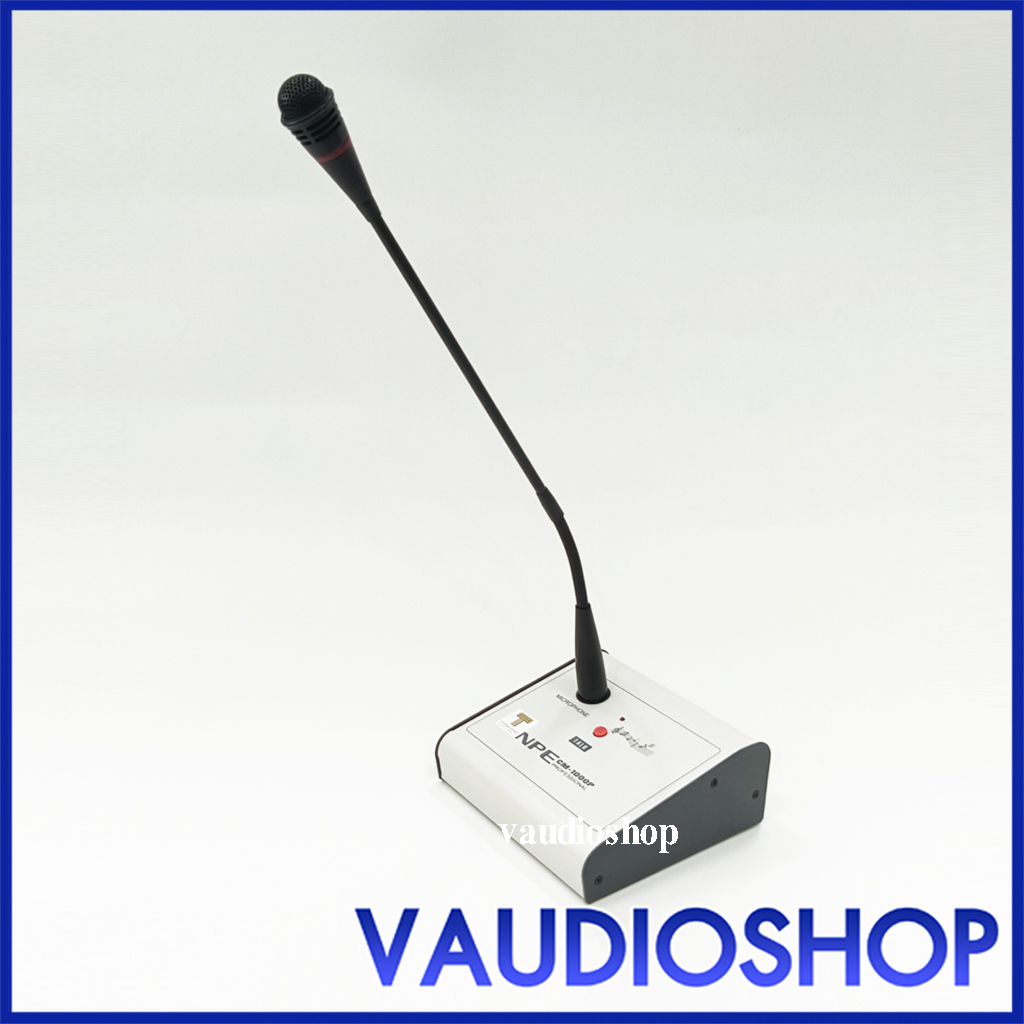 ไมค์ประกาศ มีเสียงดนตรี NPE CM-1000P (ก้าน 46 ซม.) ไมค์ประกาศ ไมค์ดนตรี ไมค์ติ๊งต่อง ไมค์ตั้งโต๊ะ CM