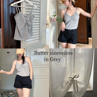 Butter sleeveless knit (Grey)