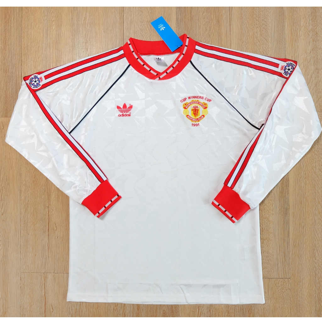เสื้อแจ็คเก็ต แมนยูแขนยาว Windbreaker jacket Manchester United ปี 1991