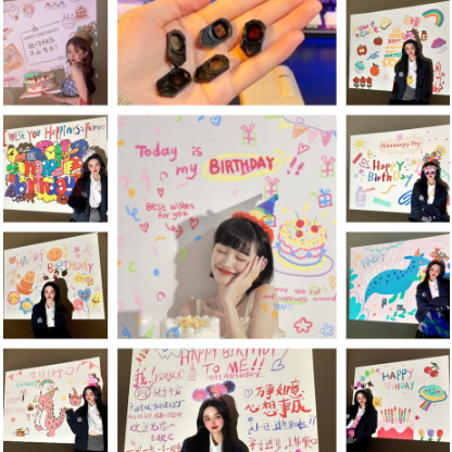 ส่งด่วน/ส่งทันที โปรเจคเตอร์วันเกิด มีภาษาไทย ครบรอบ Birthday projector วันเกิด ไฟถ่ายรูป รูปถ่าย