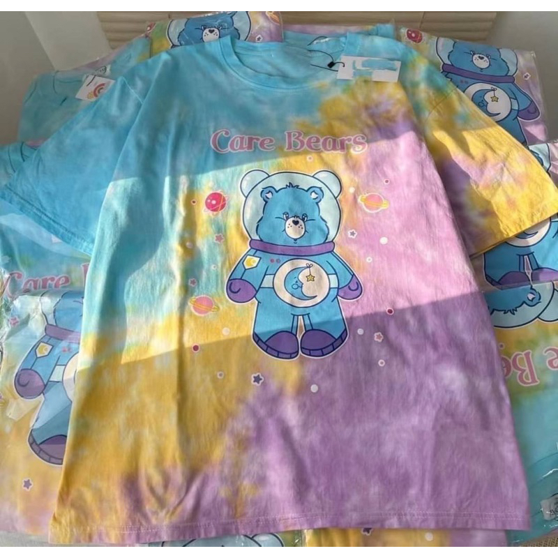 เสื้อมัดย้อม carebear ลายใหม่ สีสันสดใส น่ารักทุกลาย