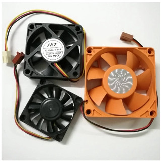 พัดลมคอมพิวเตอร์ พัดลมระบายความร้อน Fan Case ขนาด 5/6/7cm DC12V/3pin. สินค้าคละยี่ห้อ.