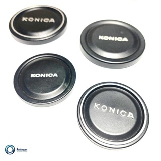 ฝาปิดหน้าเลนส์ ยี่ห้อ Konica 58mm ID Metal Slip On Front Lens Cap for 58mm 72mm vintage Rare