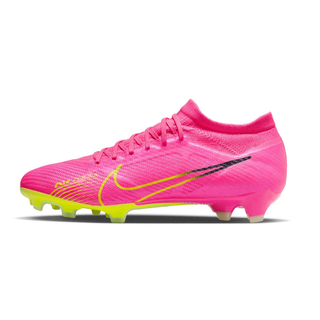 รองเท้าฟุตบอลไนกี้ของเเท้ NIKE ZOOM MERCURIAL VAPOR 15 PRO FG - PINK BLAST/VOLT GRIDIRON